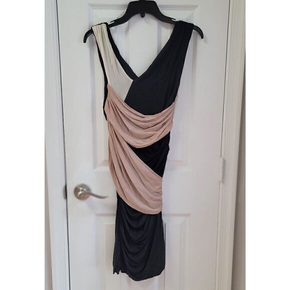 Allsaints Spitalfields Black/Cream Dress 6 - Picture 1 of 6